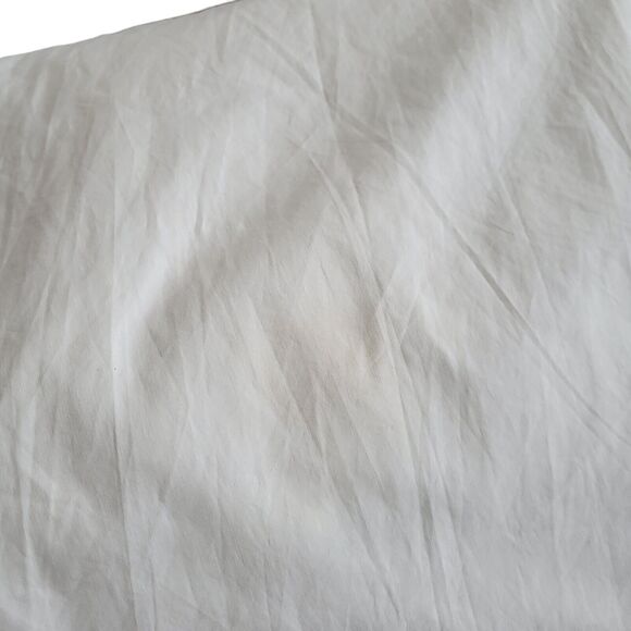 Madison white lightweight button front midi dress, roll tab sleeves, size m* - Picture 5 of 5